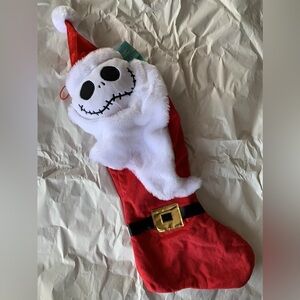 Animated Musical Jack Skellington Nightmare Before Christmas Stocking Head
